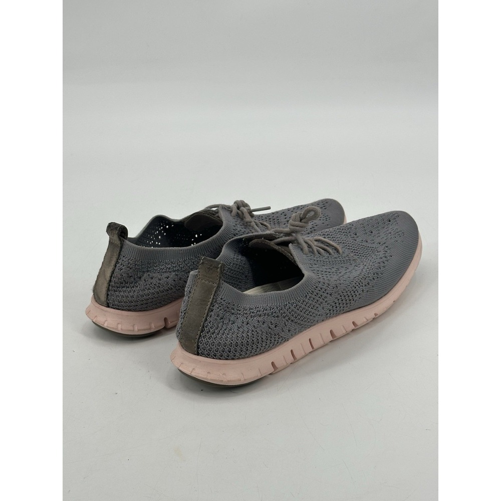 Cole Haan ZERØGRAND Wingtip Oxford Size 9.5 B Ironstone Stitchlite-Peach
